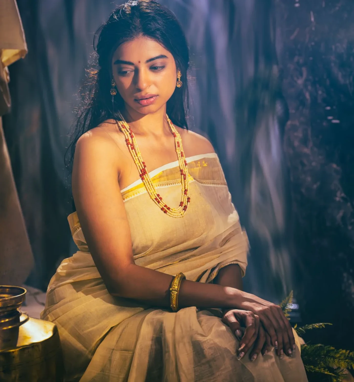 Neha Chawla showcases effortless sophistication in a neutral-toned ensemble, embodying powerful minimalist style.