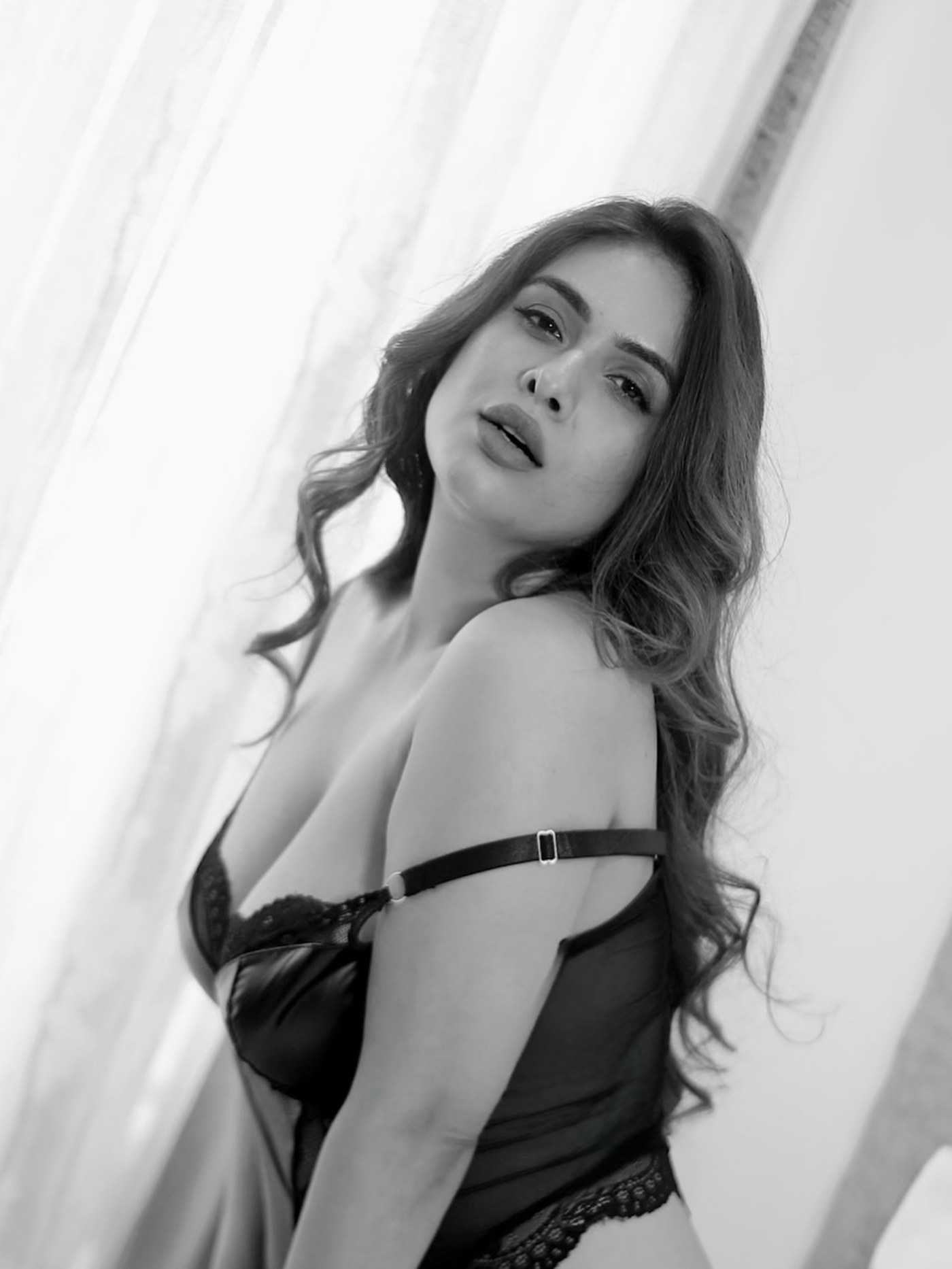 Neha Malik's Chic Monochrome Moment Captivates Fashion World