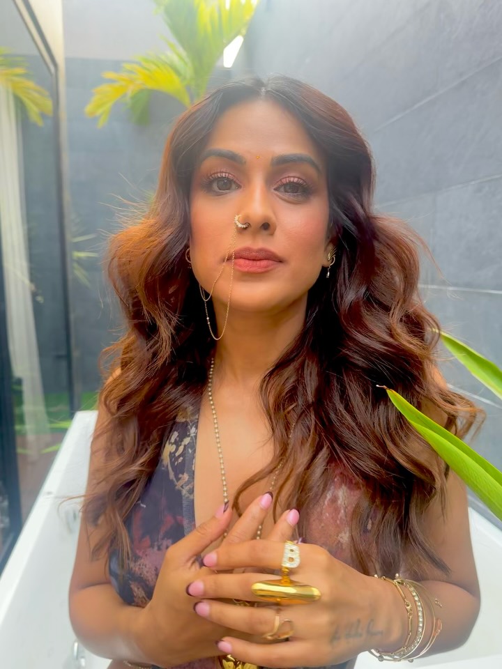 Nia Sharma Masters Effortless Elegance in Artistic Prints
