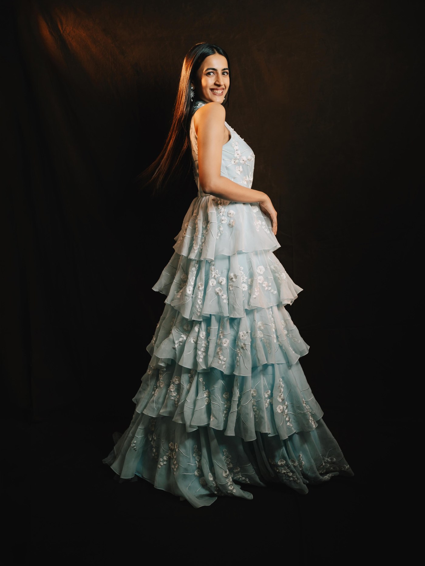 Niharika Konidela’s Pastel Perfection: Effortless Glamour Blooms in Dreamy Blue