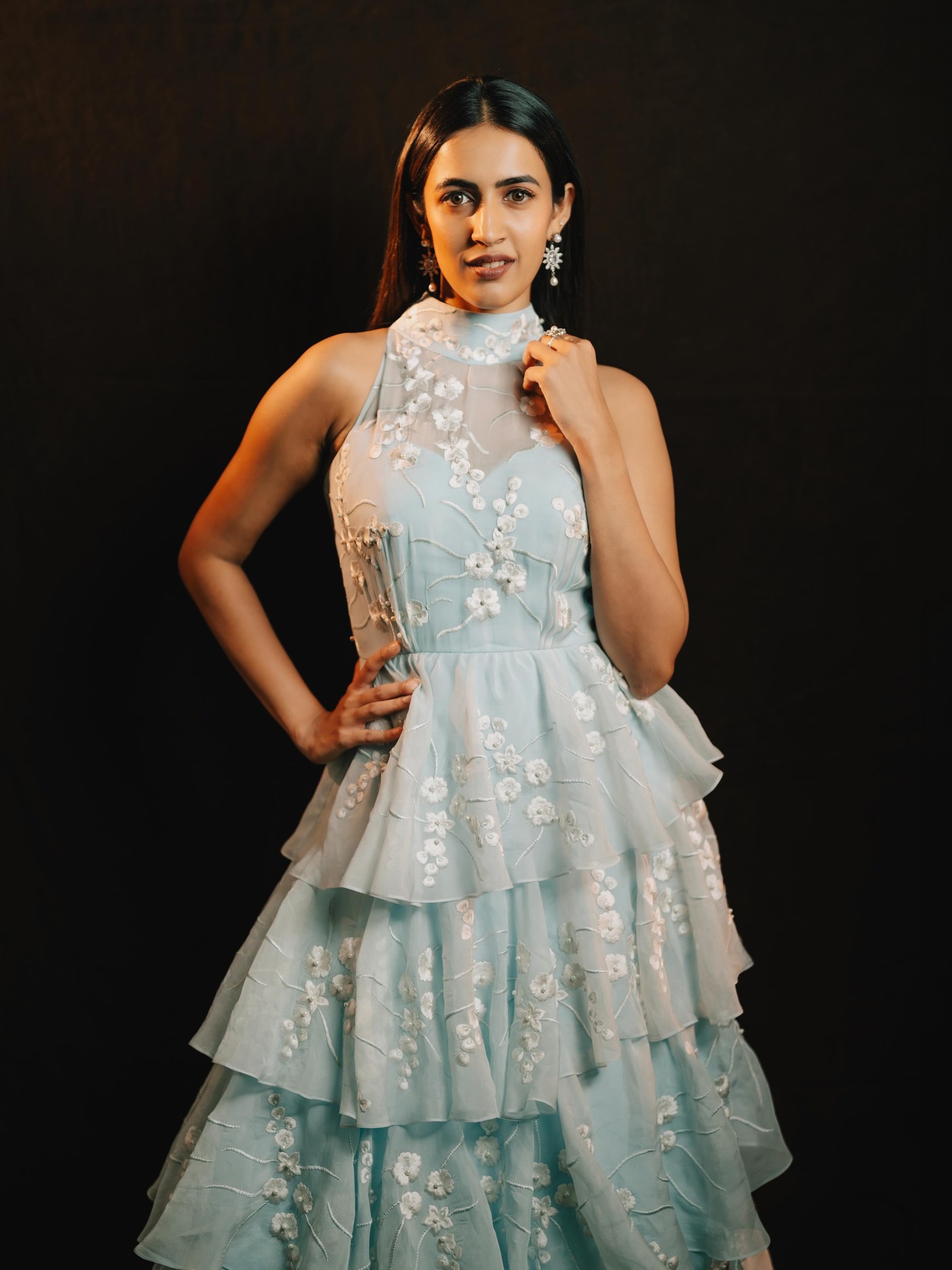 Niharika Konidela’s Pastel Perfection: Effortless Glamour Blooms in Dreamy Blue