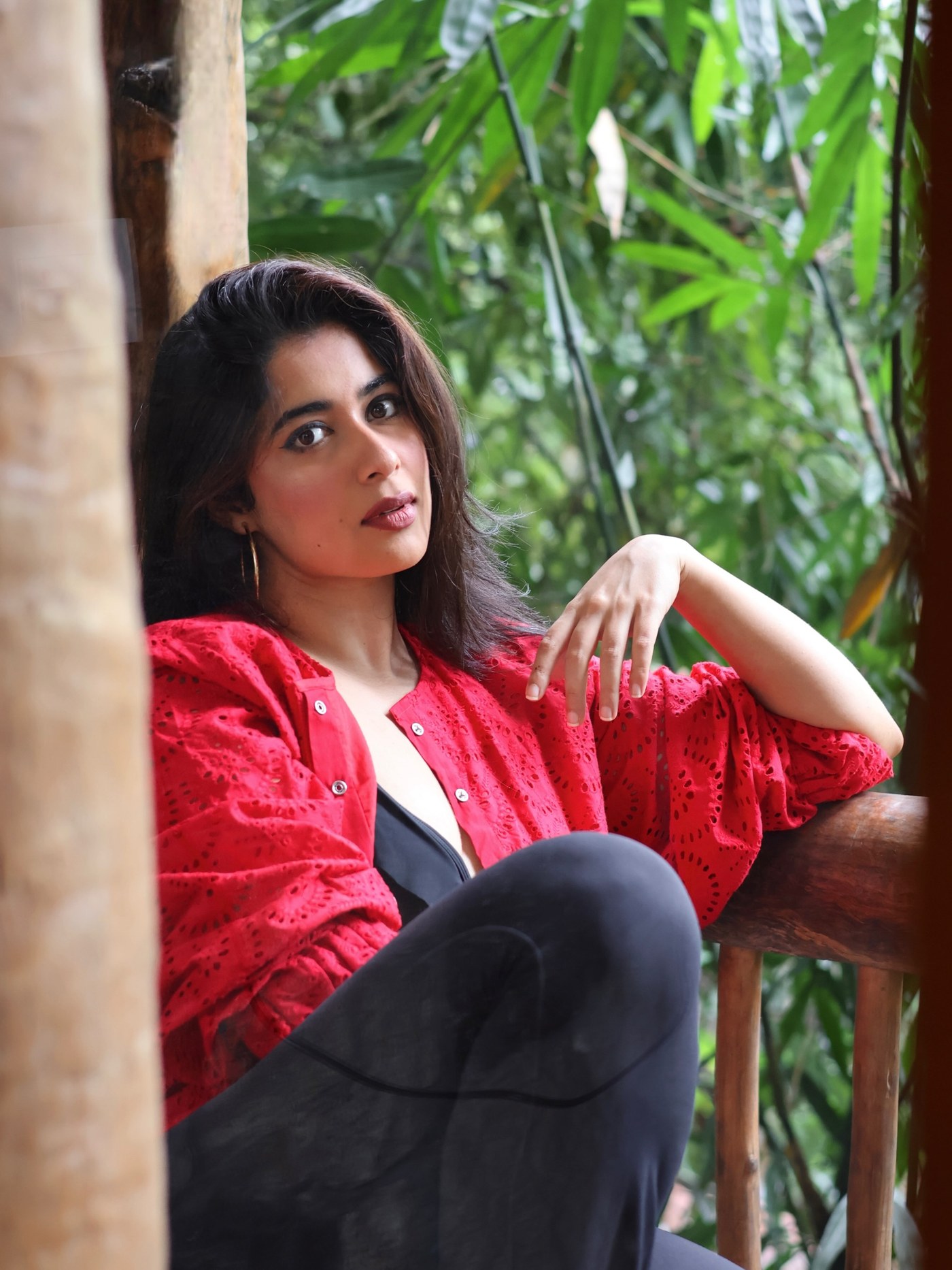 Nikita Sharma's Fiery Red Jacket Look Is Breaking the Internet