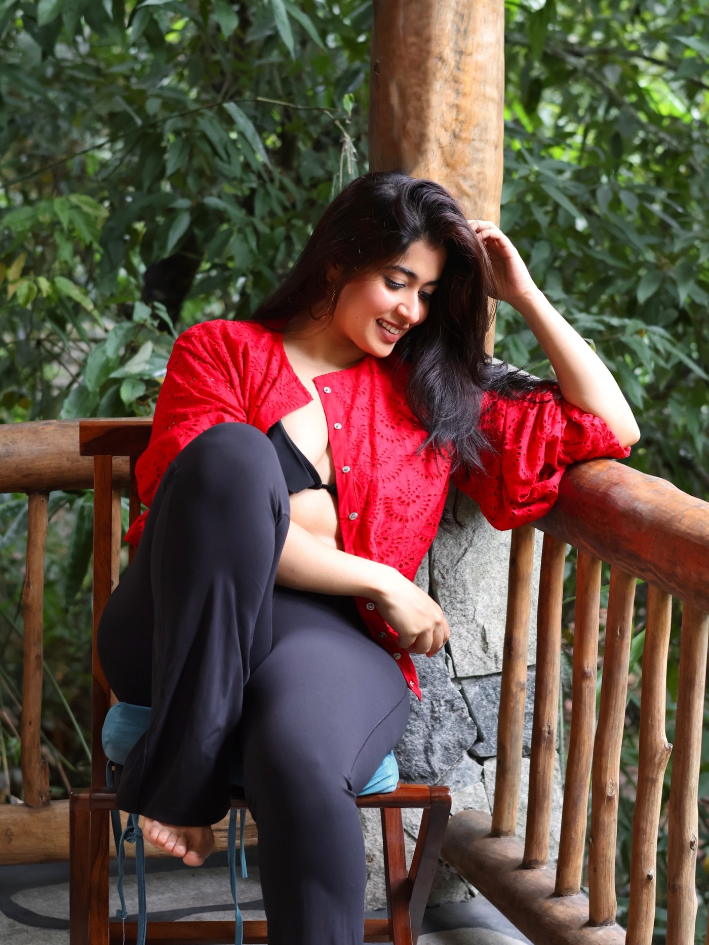 Nikita Sharma's Fiery Red Jacket Look Is Breaking the Internet