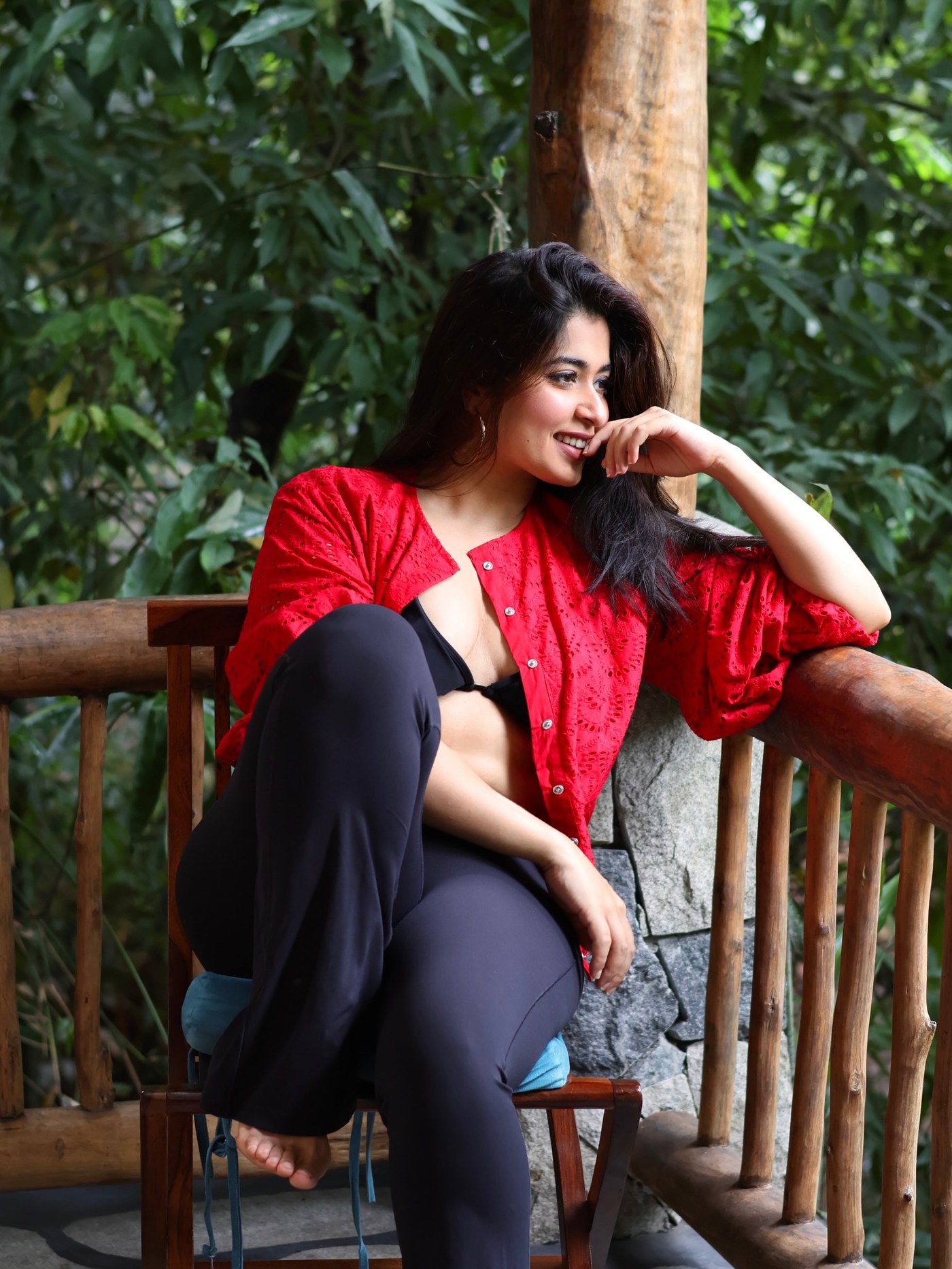 Nikita Sharma's Fiery Red Jacket Look Is Breaking the Internet