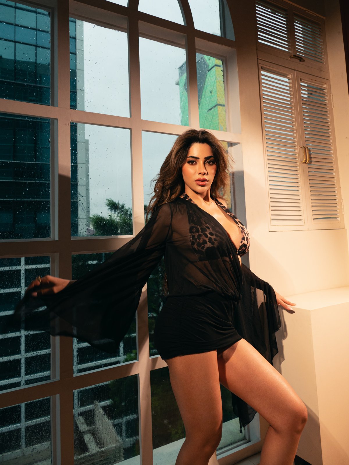 Nikki Tamboli Owns the Runway in a Fierce Leopard Print Glamour Moment
