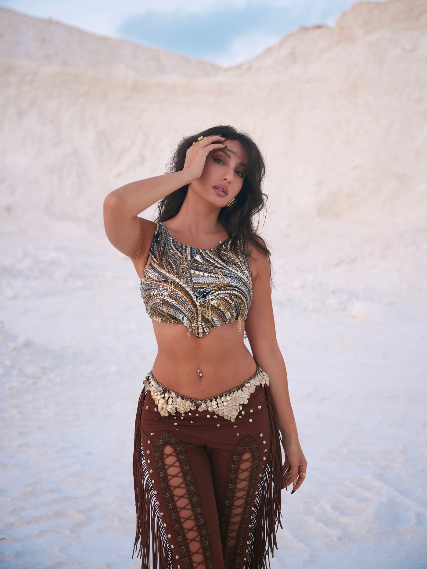 Nora Fatehi Masters Bohemian Chic: A Modern Fashion Statement