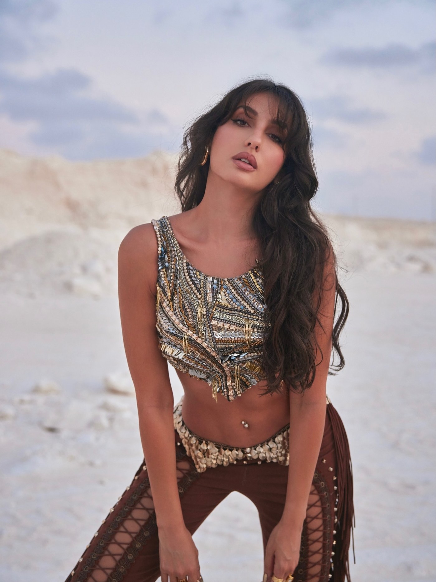 Nora Fatehi Masters Bohemian Chic: A Modern Fashion Statement