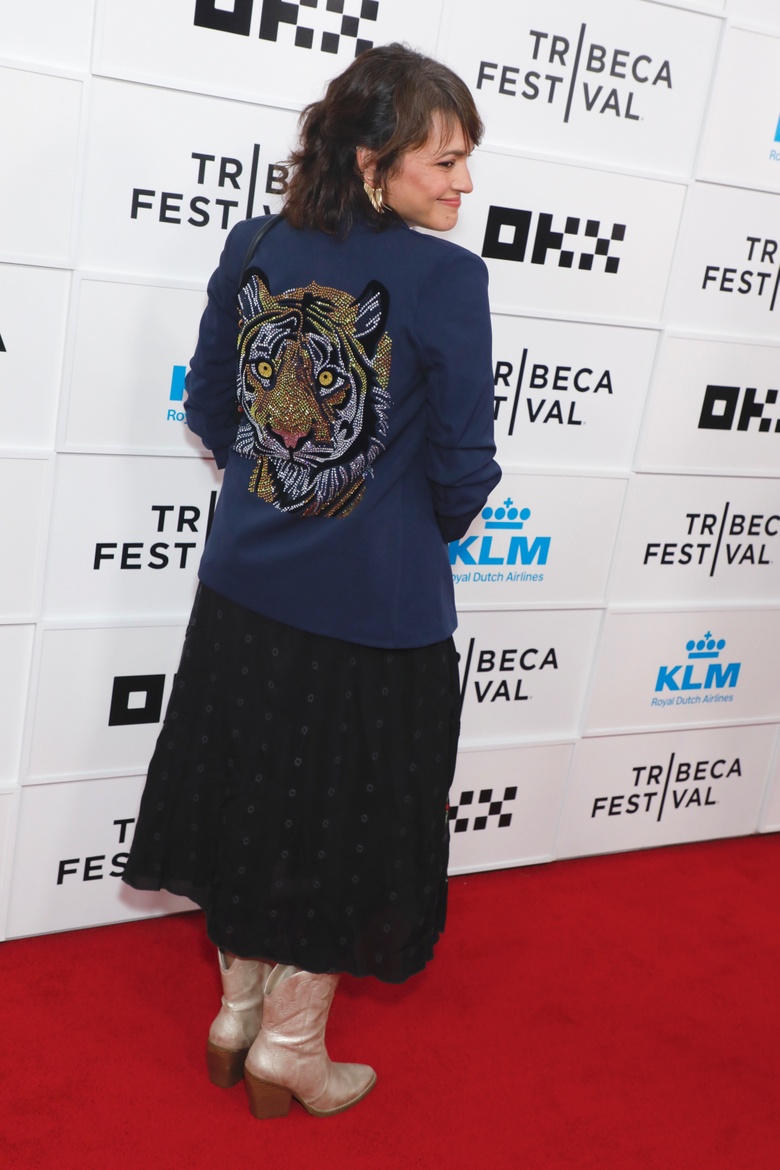 Norah Jones is captured attending a 'Happy Hours' World Premiere during the 25th Tribeca Festival in New York.