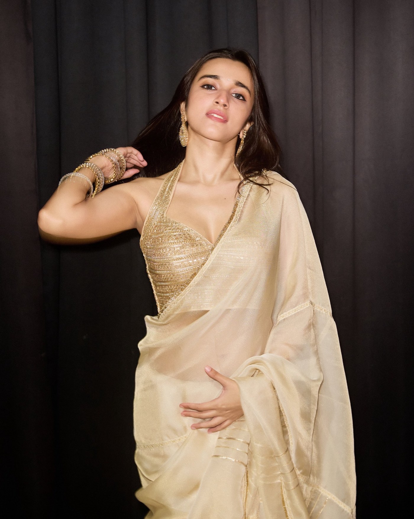 Nuveksha's Golden Goddess Glow: Quiet Luxury Redefined in Silk and Style