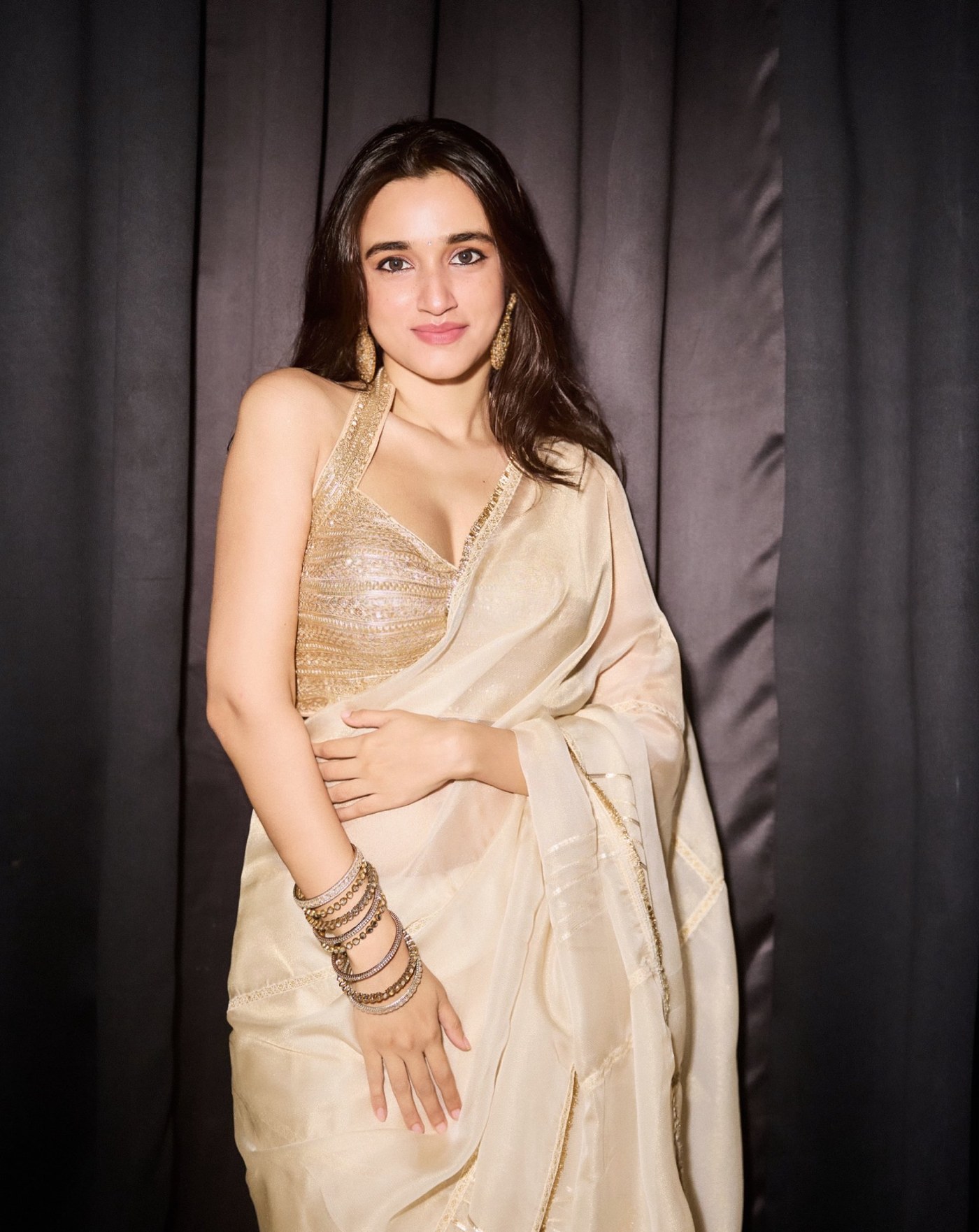 Nuveksha's Golden Goddess Glow: Quiet Luxury Redefined in Silk and Style
