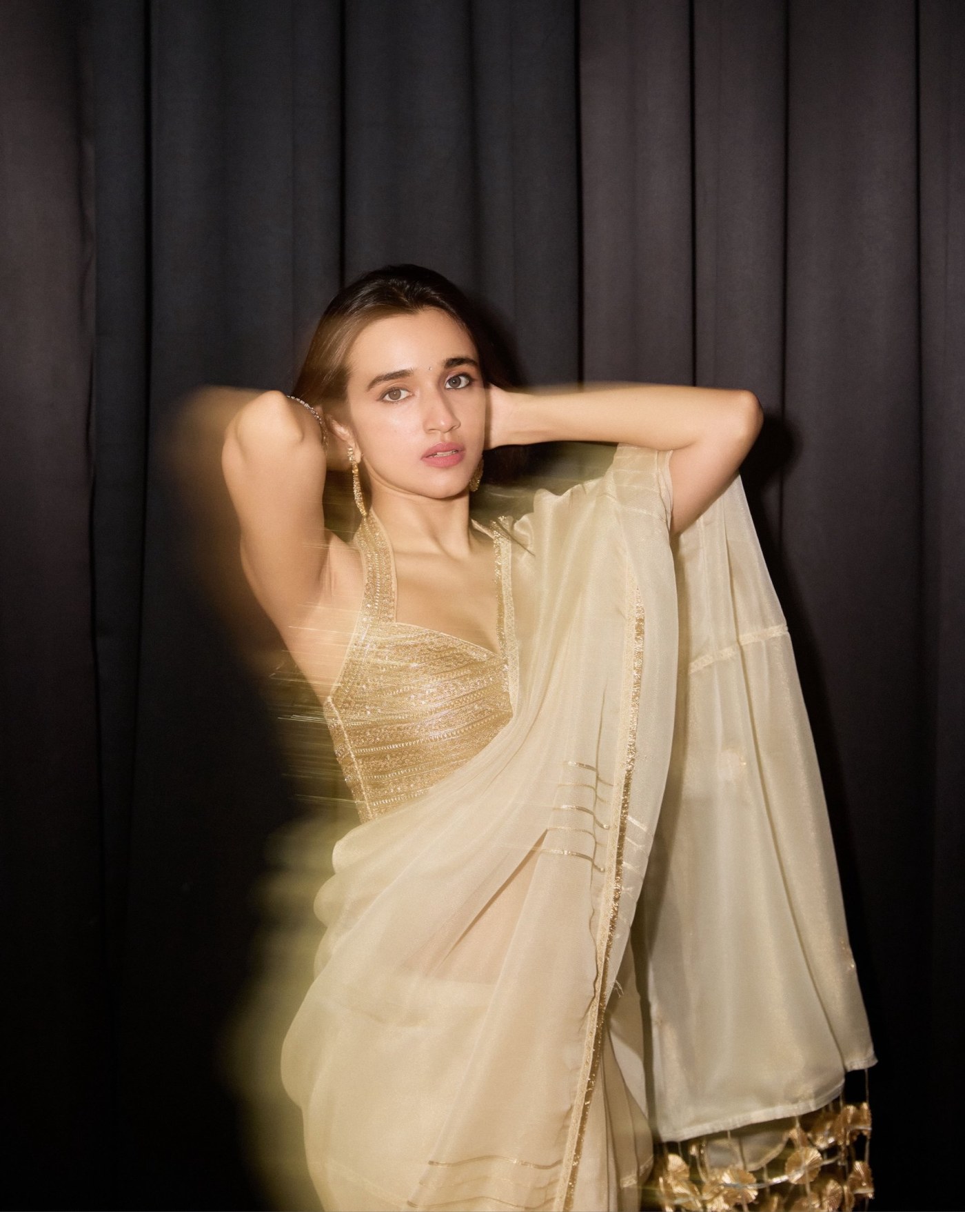 Nuveksha's Golden Goddess Glow: Quiet Luxury Redefined in Silk and Style