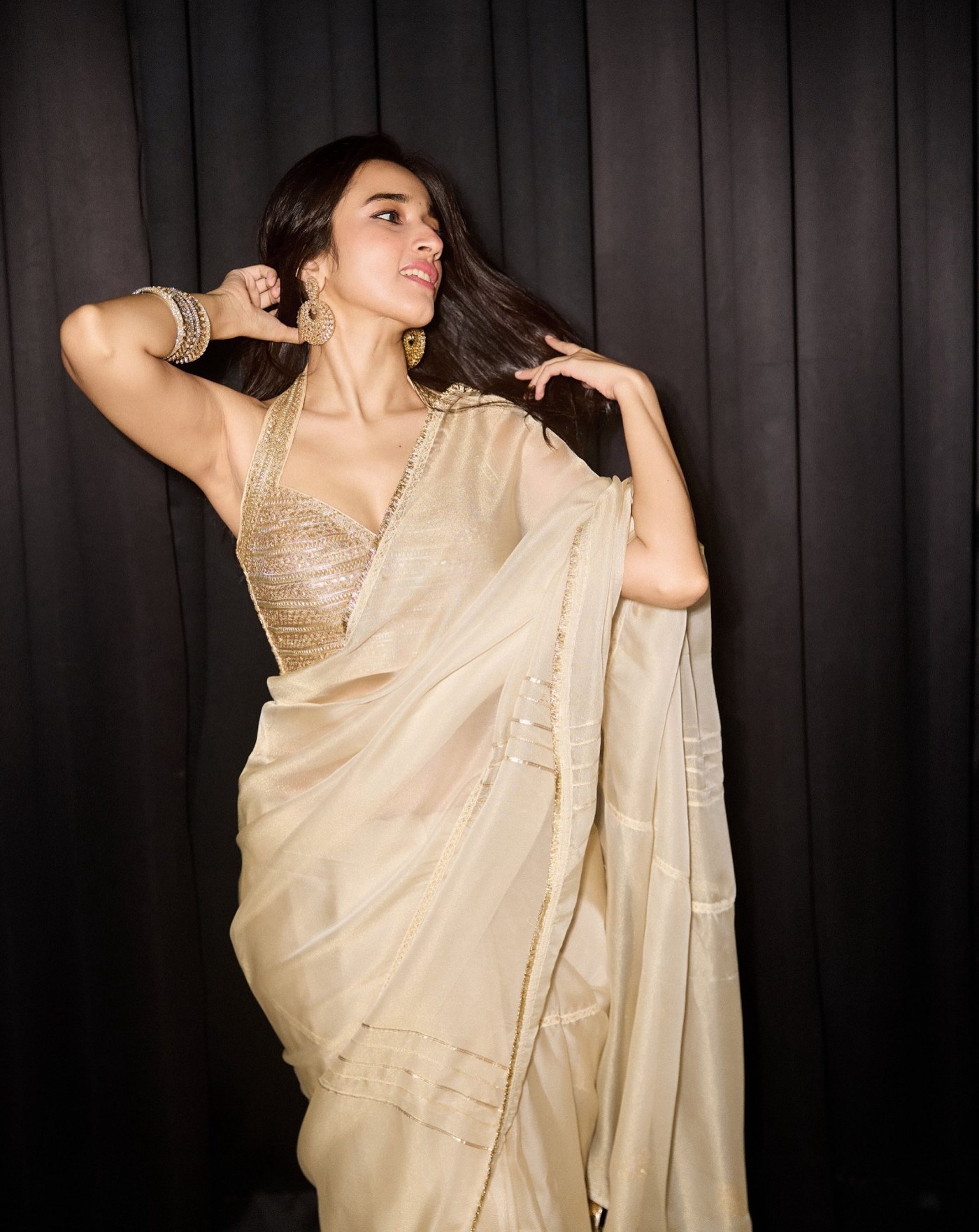 Nuveksha's Golden Goddess Glow: Quiet Luxury Redefined in Silk and Style