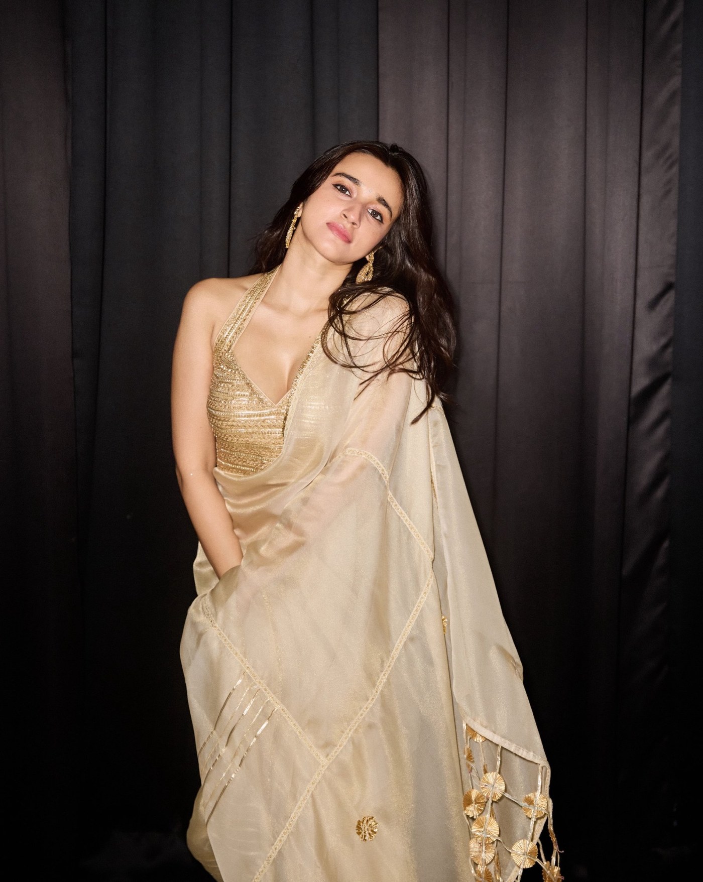 Nuveksha's Golden Goddess Glow: Quiet Luxury Redefined in Silk and Style