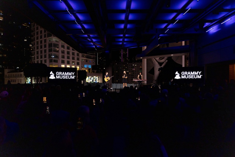 Olivia Rodrigo attends an exhibit and program event at the Grammy Museum in Los Angeles.