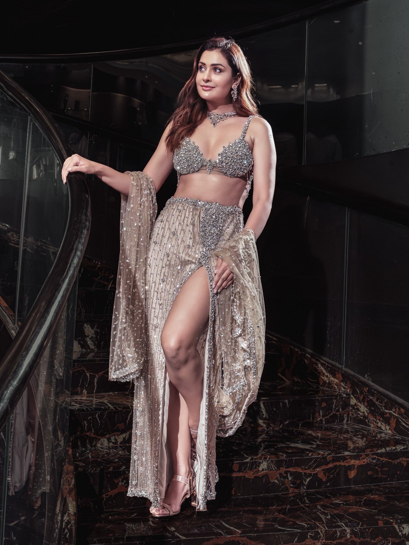 Payal Rajput Shines in Dazzling Silver, Defining Modern Indian Glamour
