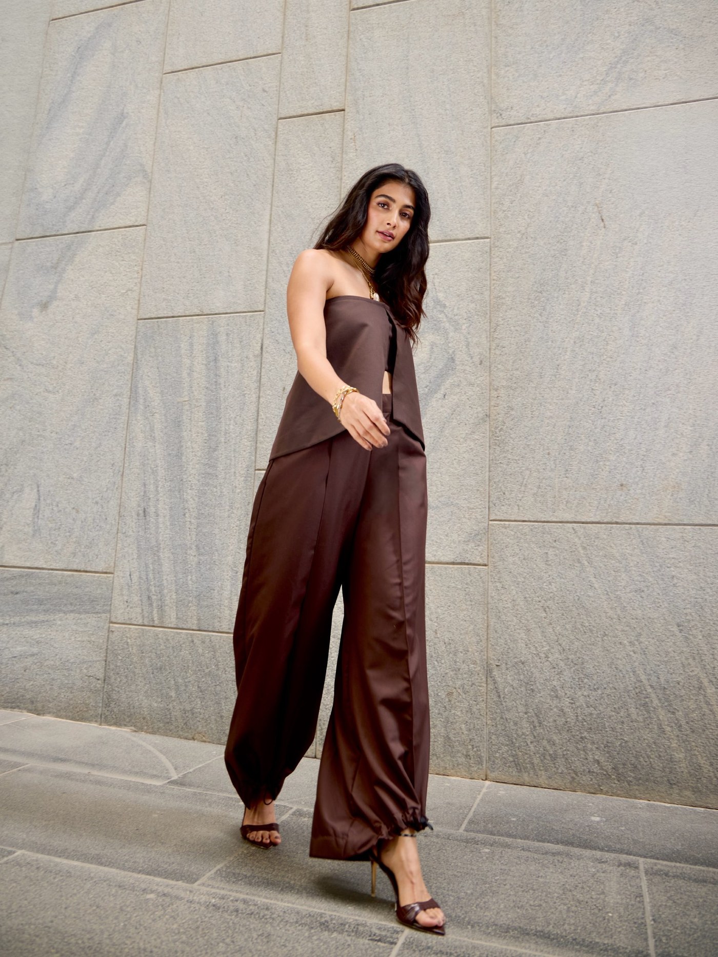 Chocolate Dreams and Chic Confidence: Pooja Hegde Nails Quiet Luxury Style