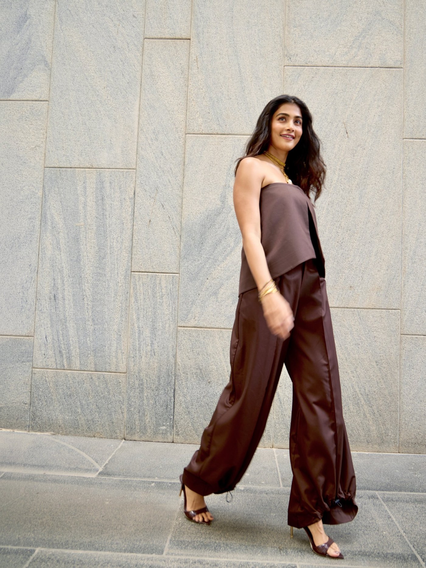 Chocolate Dreams and Chic Confidence: Pooja Hegde Nails Quiet Luxury Style