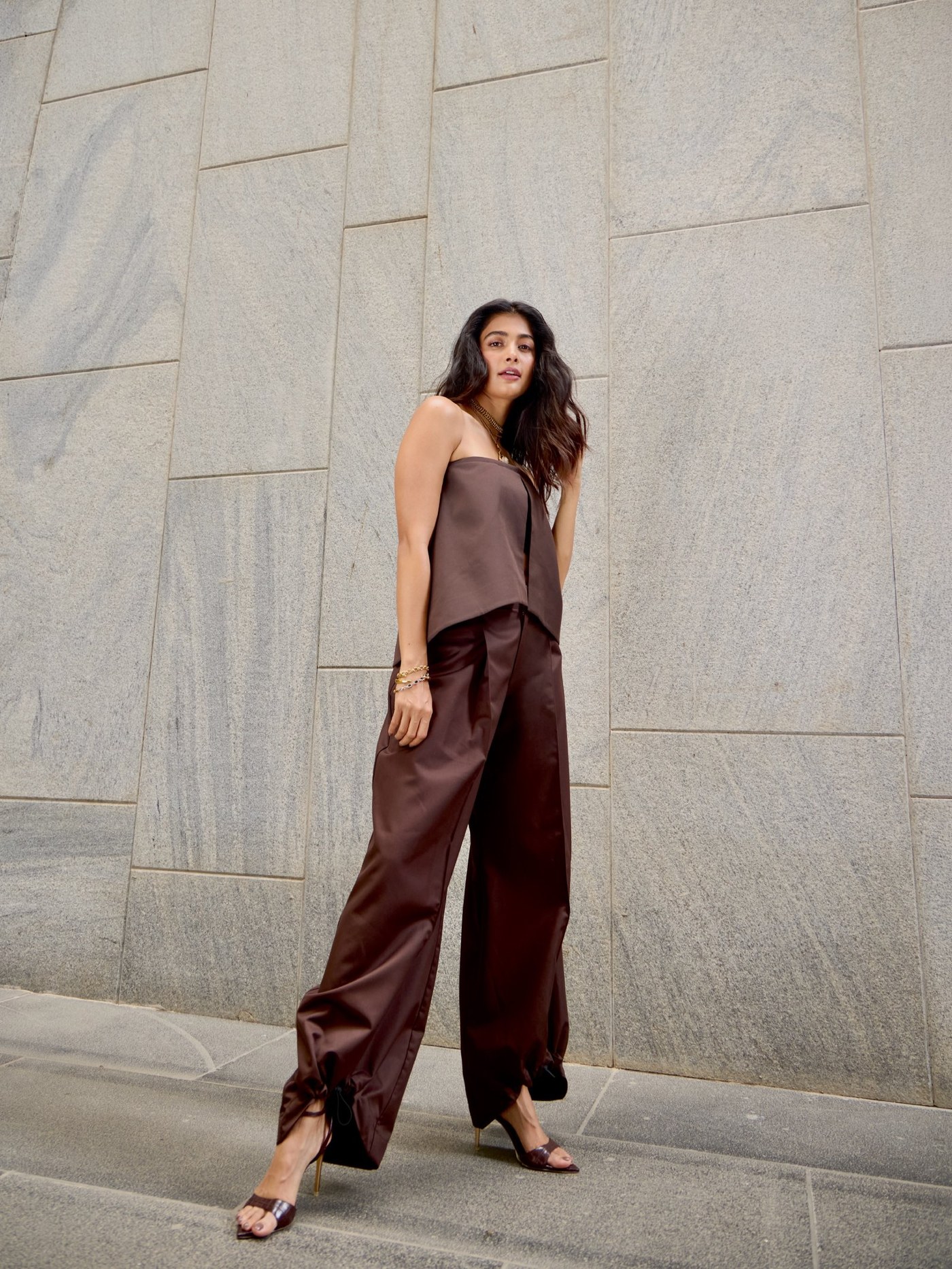 Chocolate Dreams and Chic Confidence: Pooja Hegde Nails Quiet Luxury Style