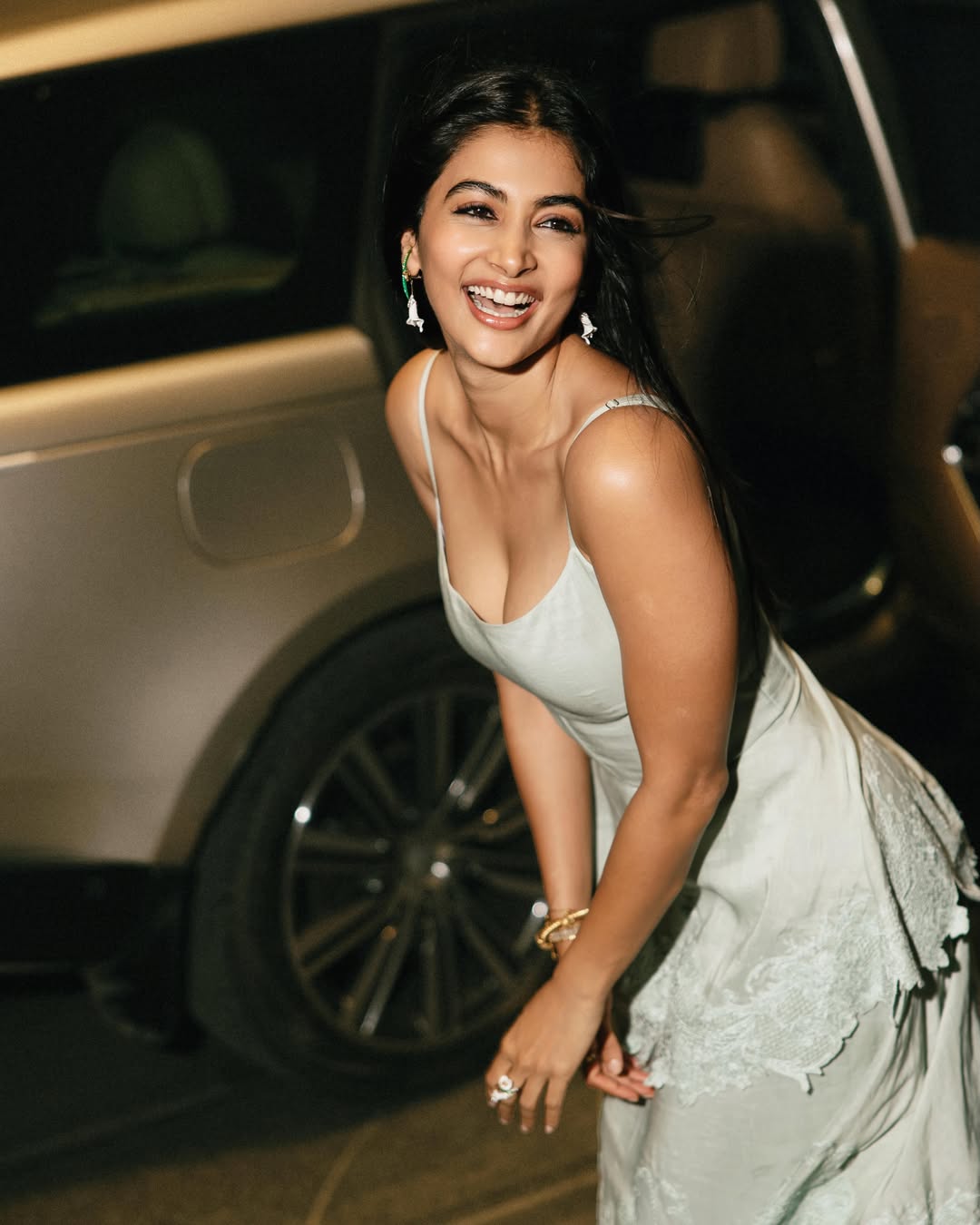 Pooja Hegde Steals Hearts in Chic Car Glamour Photoshoot!