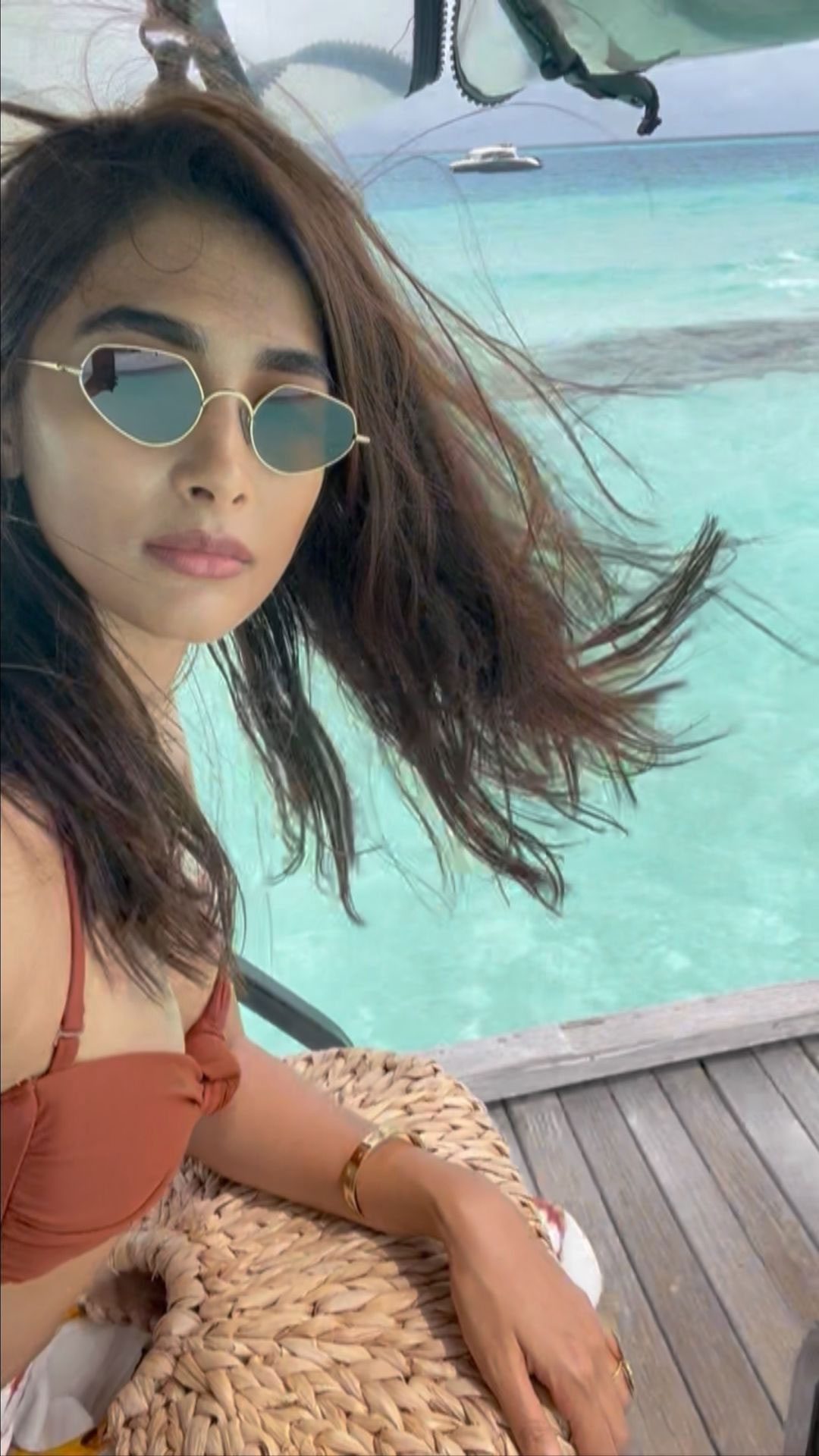 Pooja Hegde's Festive Launch: Teal and Maroon Takes Center Stage