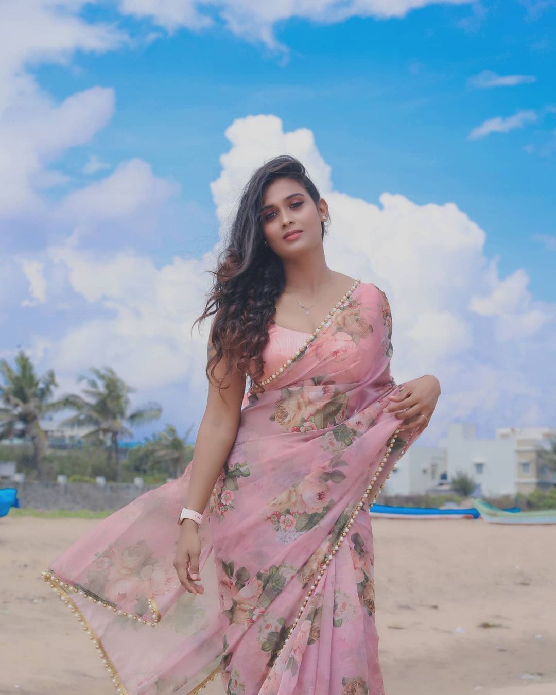 Poornima Ravi: Coastal Muse in Stunning Monochrome Shots
