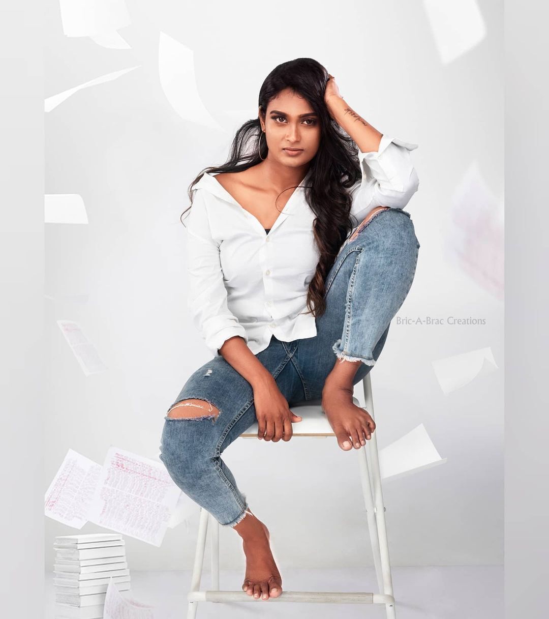 Poornima Ravi: Coastal Muse in Stunning Monochrome Shots