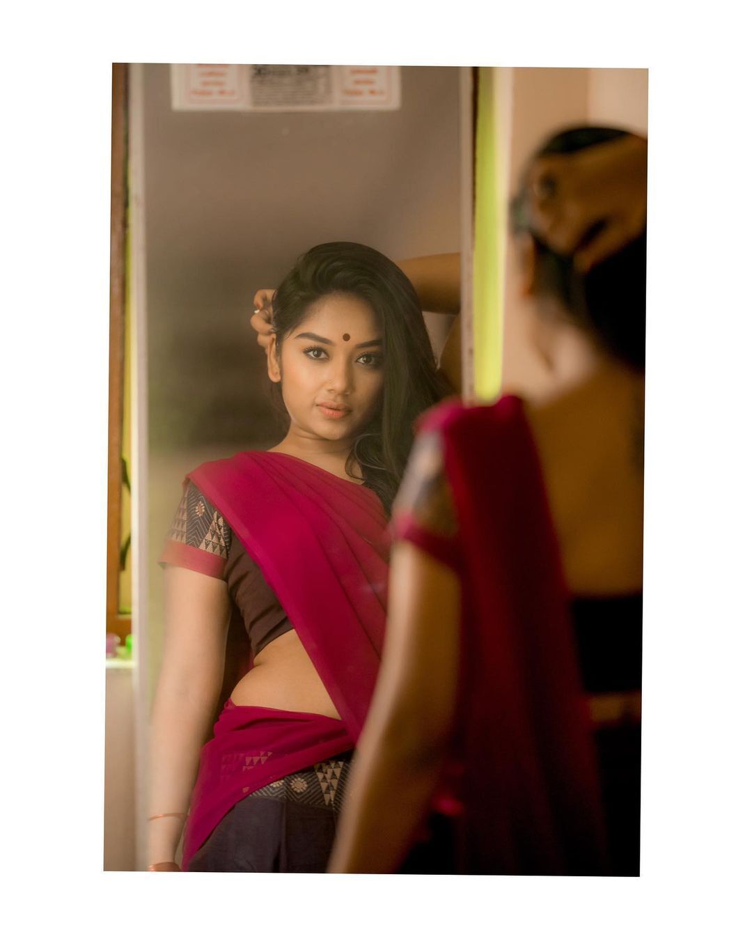 Preethi Sharma's Stunning Magenta & Maroon Looks