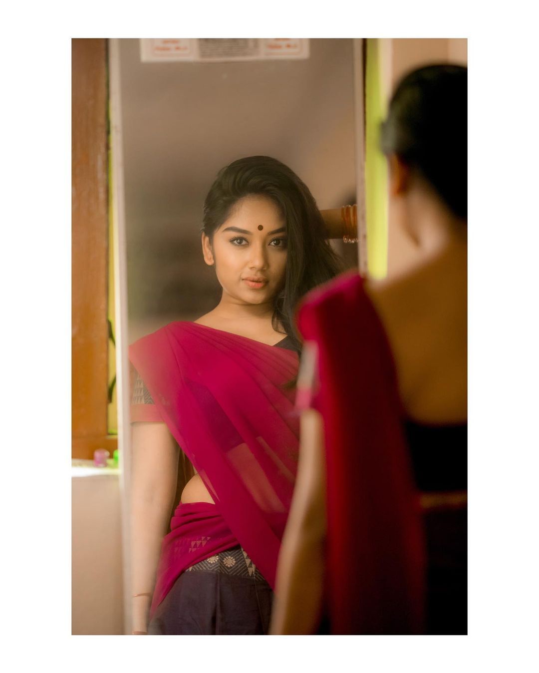 Preethi Sharma's Stunning Magenta & Maroon Looks