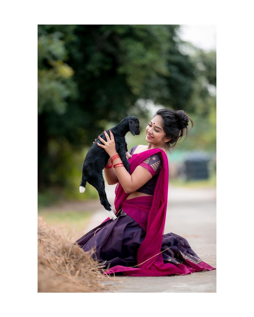 Preethi Sharma's Stunning Magenta & Maroon Looks