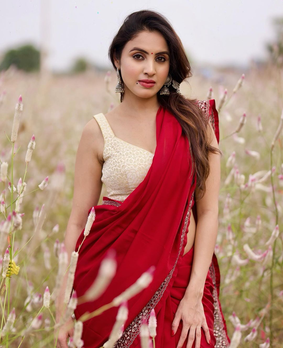 Priyanka Kholgade Stunning Saree Photos and Glamour Looks