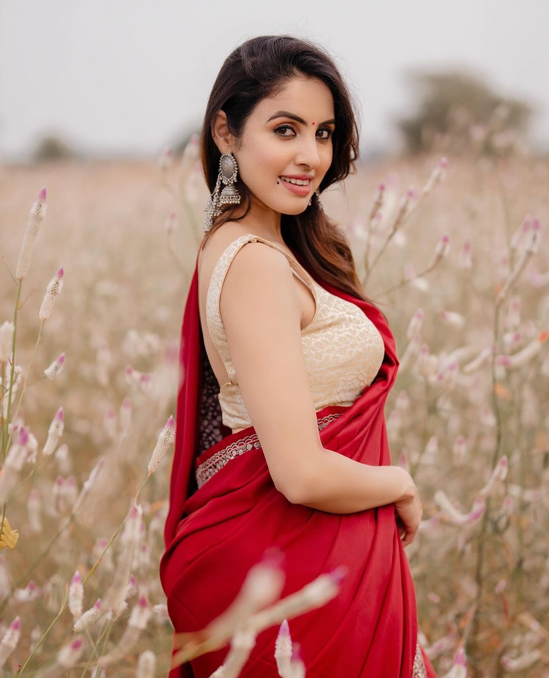Priyanka Kholgade Stunning Saree Photos and Glamour Looks