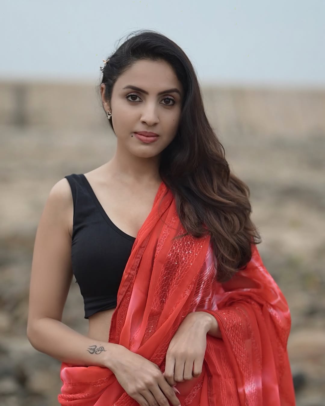 Priyanka Kholgade Stunning Traditional Saree Photos