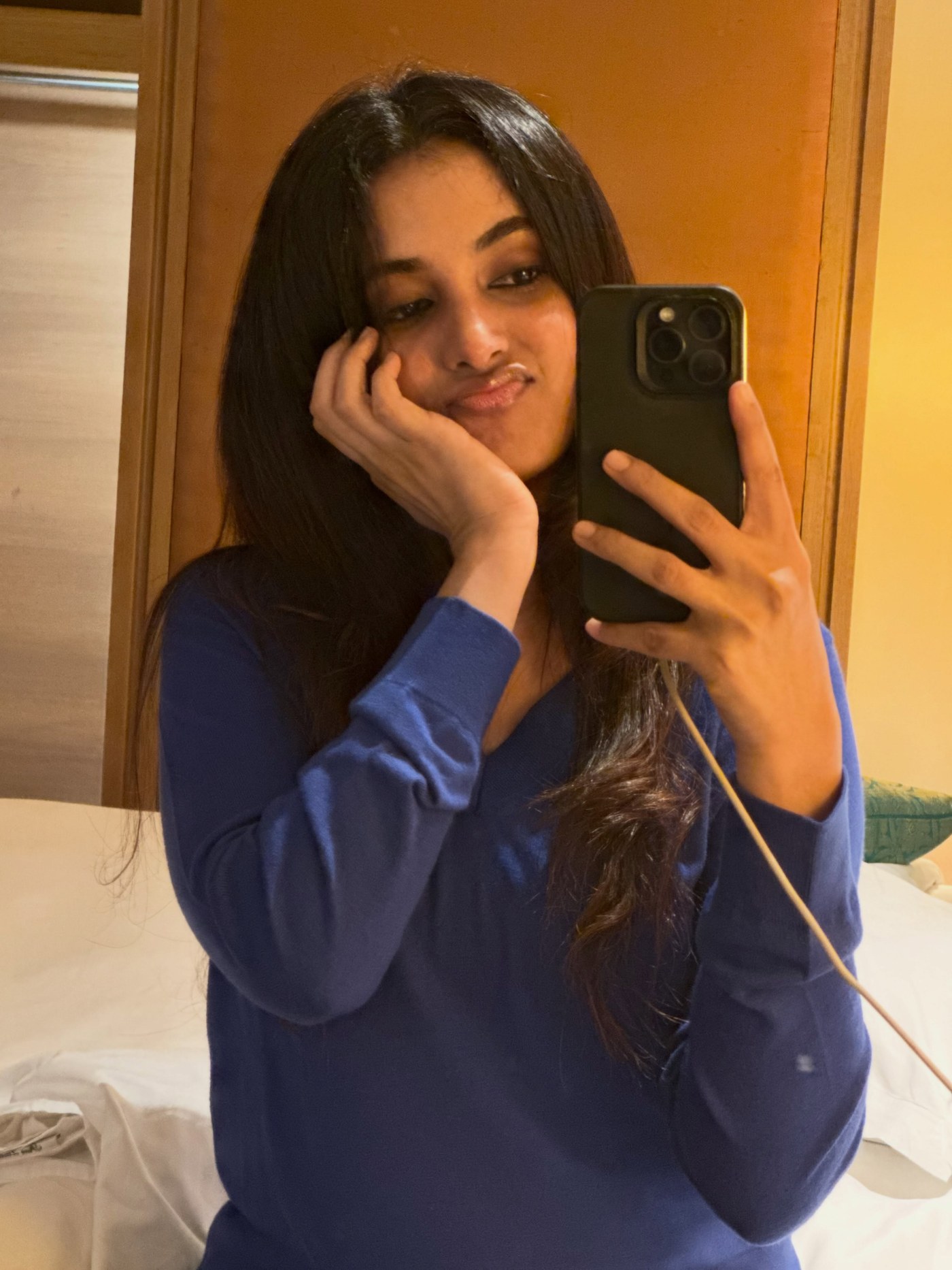 Black Saree Study: Priyanka Mohan's Measured Moment