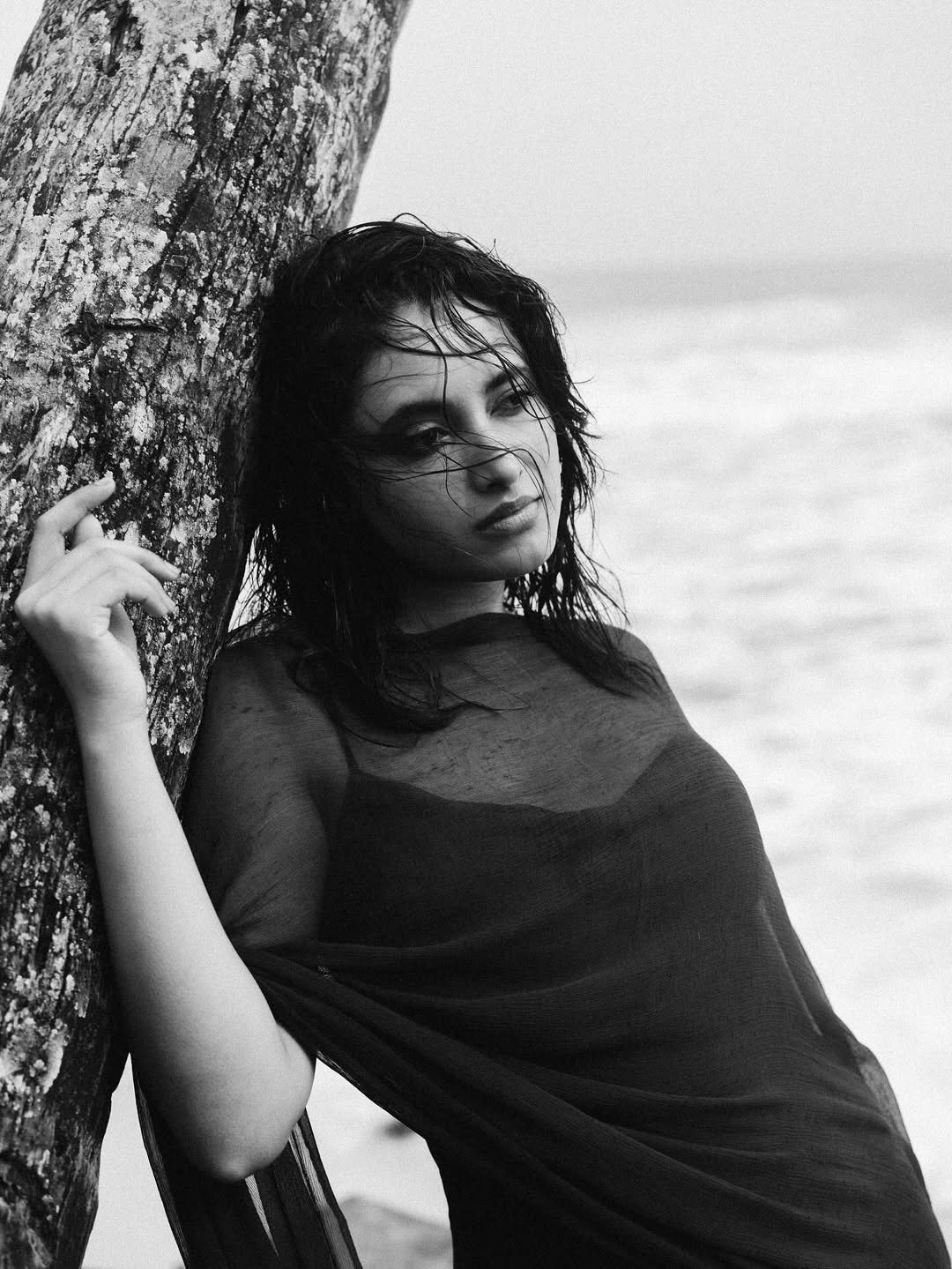 Black Saree Study: Priyanka Mohan's Measured Moment