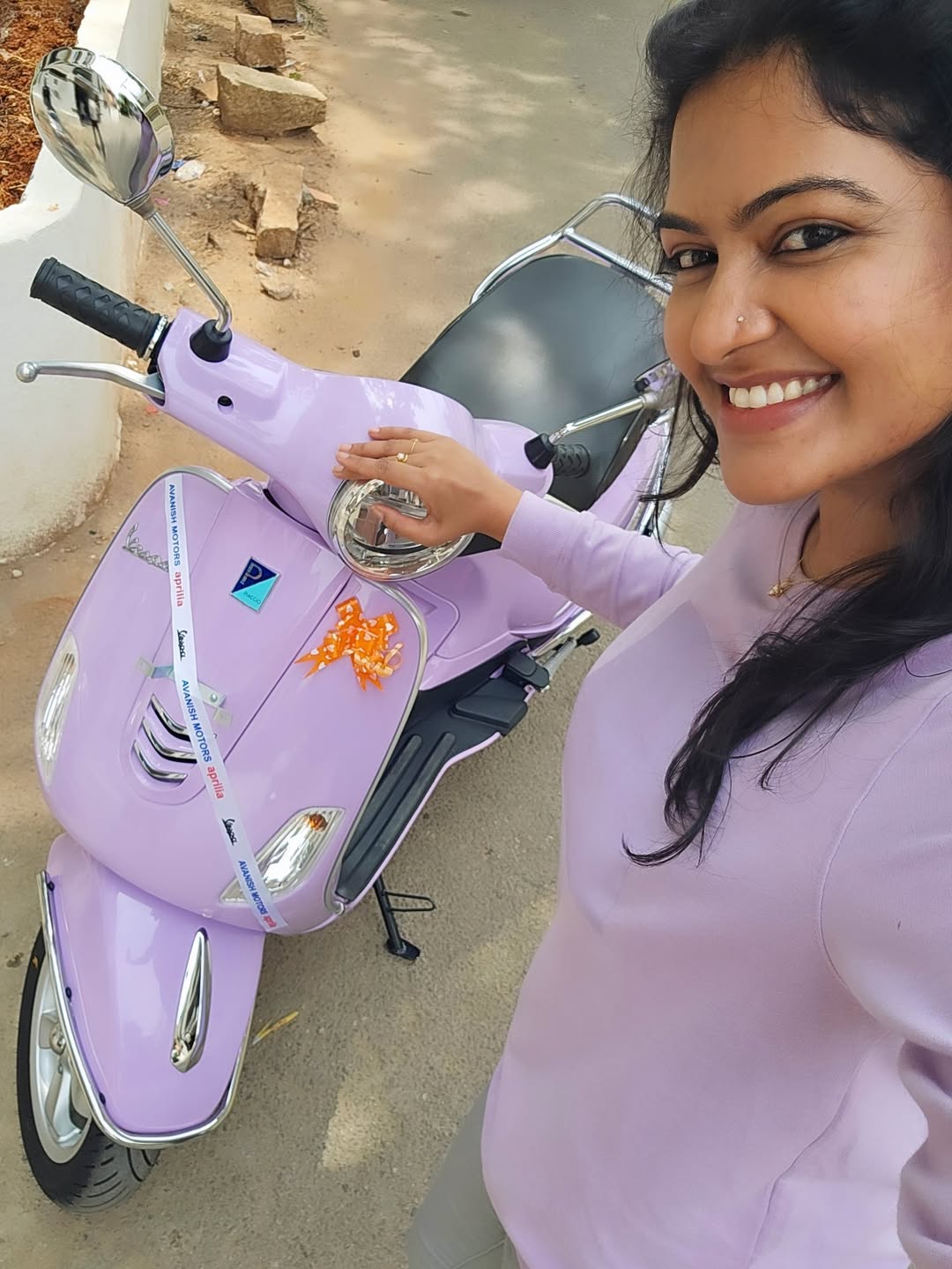 Rachitha Mahalakshmi's New Vespa Scooter Sparks Viral Naming Debate