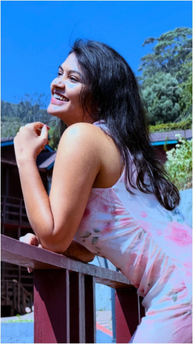 Rachitha Mahalakshmi Stunning Long Dress Photoshoot
