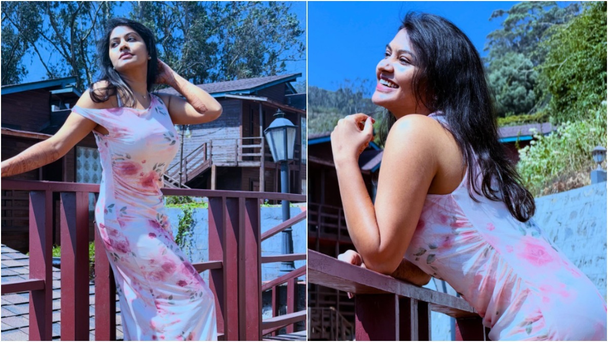 Rachitha Mahalakshmi Stunning Long Dress Photoshoot