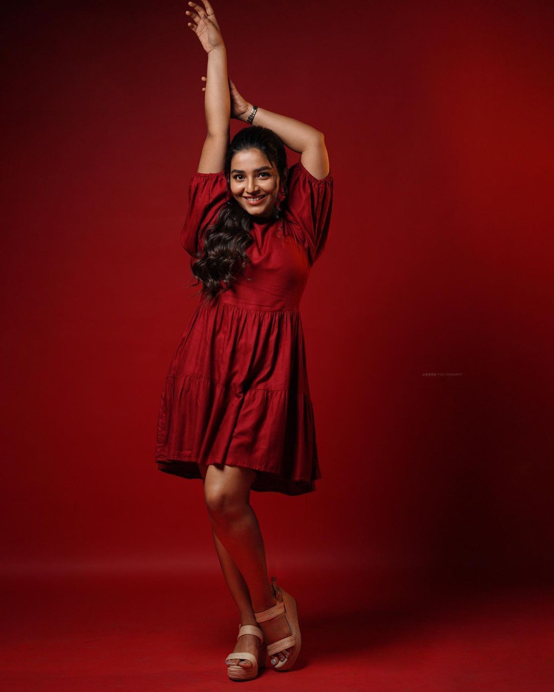 Rajisha Vijayan Steals the Spotlight in Stunning Red Ensemble
