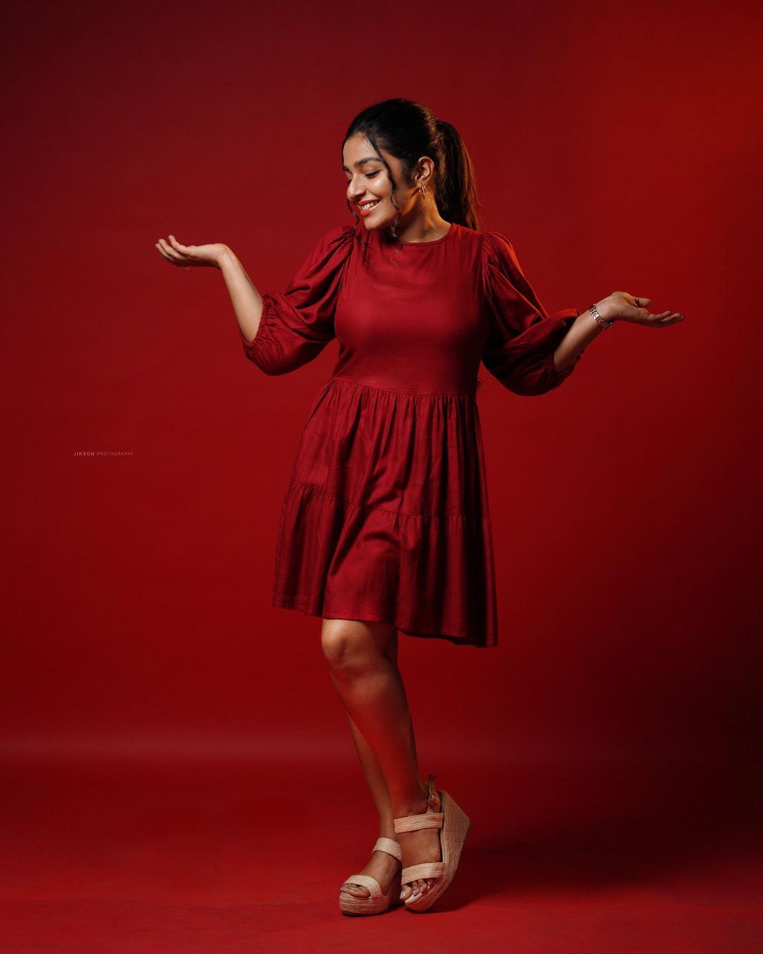 Rajisha Vijayan Steals the Spotlight in Stunning Red Ensemble