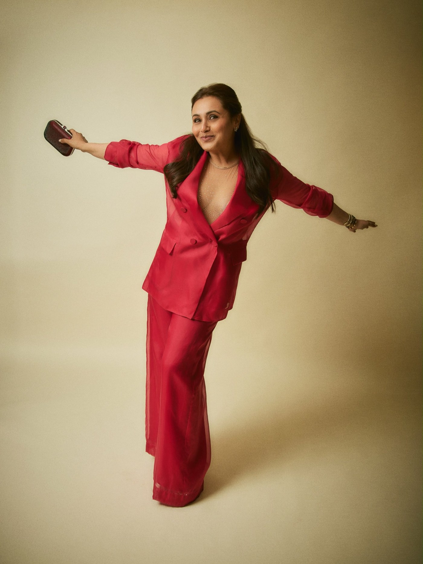 Rani Mukerji Masters Power Dressing in Striking Monochrome Red!