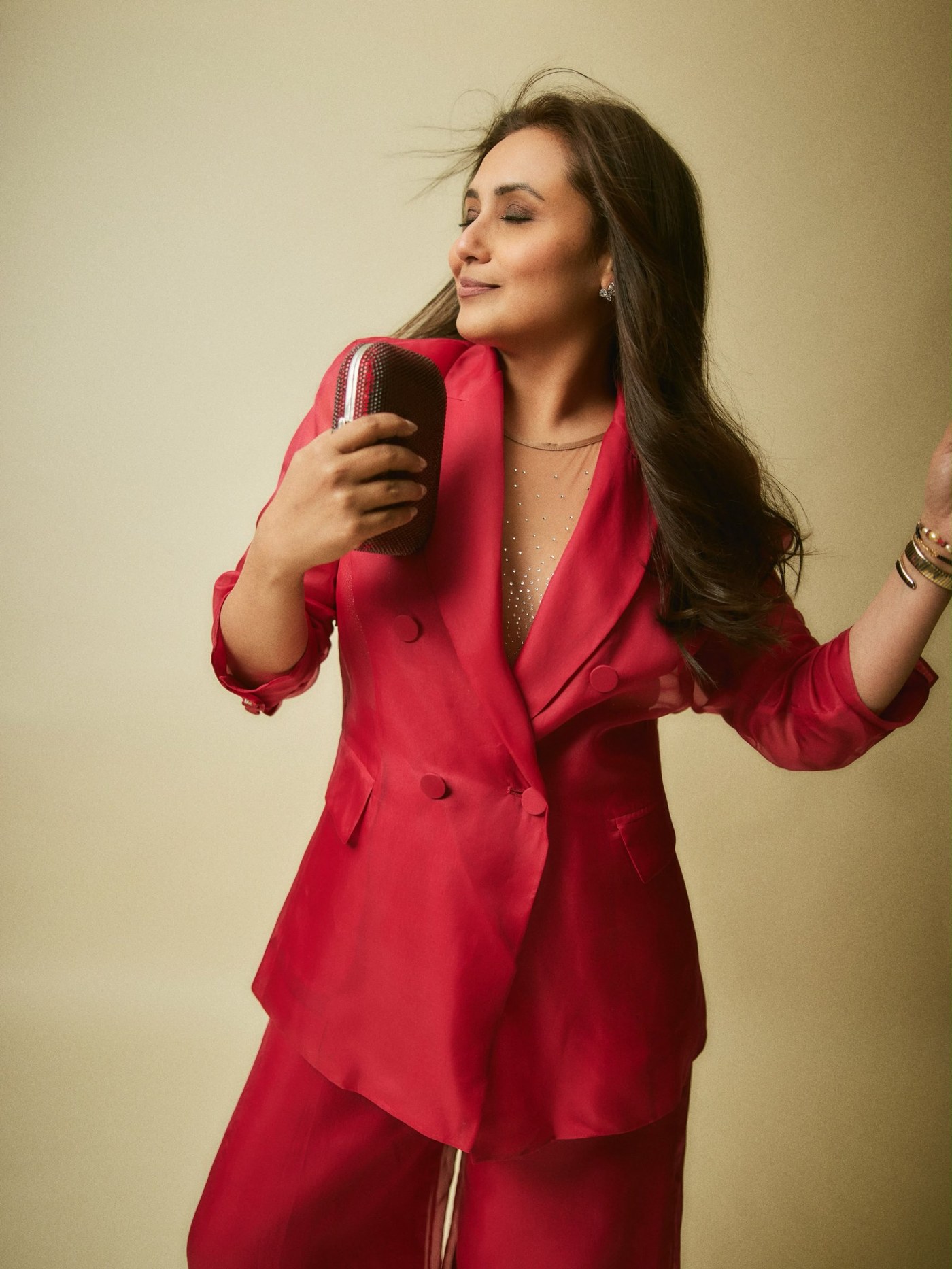 Rani Mukerji Masters Power Dressing in Striking Monochrome Red!
