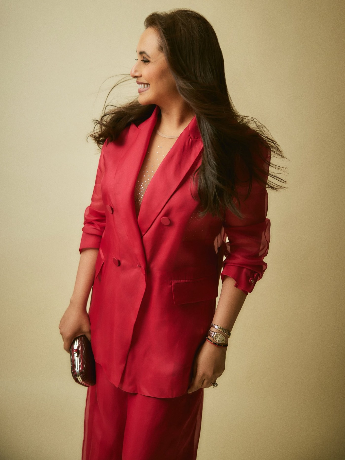 Rani Mukerji Masters Power Dressing in Striking Monochrome Red!