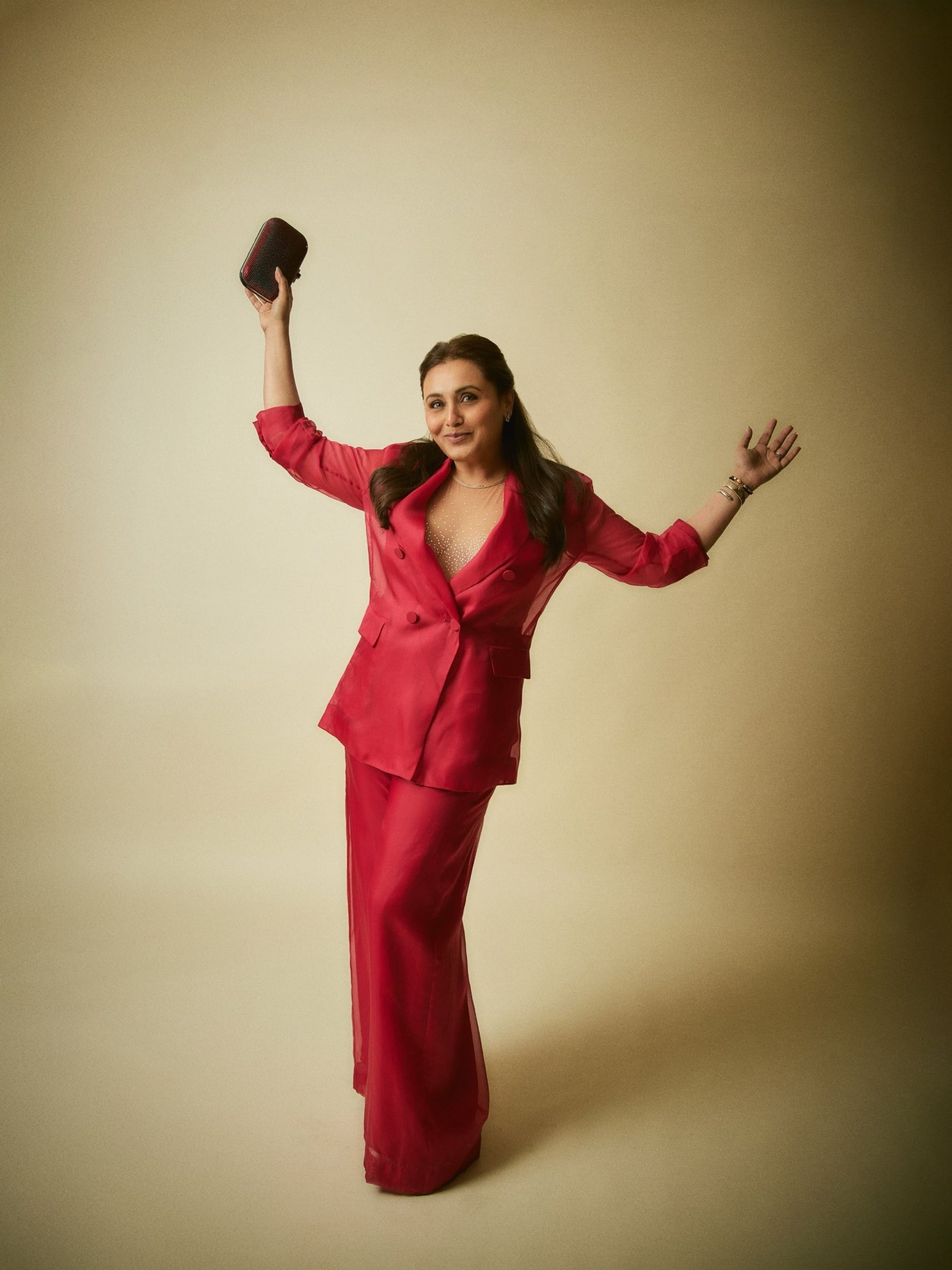 Rani Mukerji Masters Power Dressing in Striking Monochrome Red!