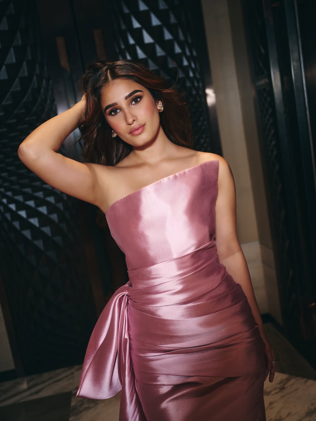Rasha Thadani Steals the Show in Dreamy Pink Satin Glow