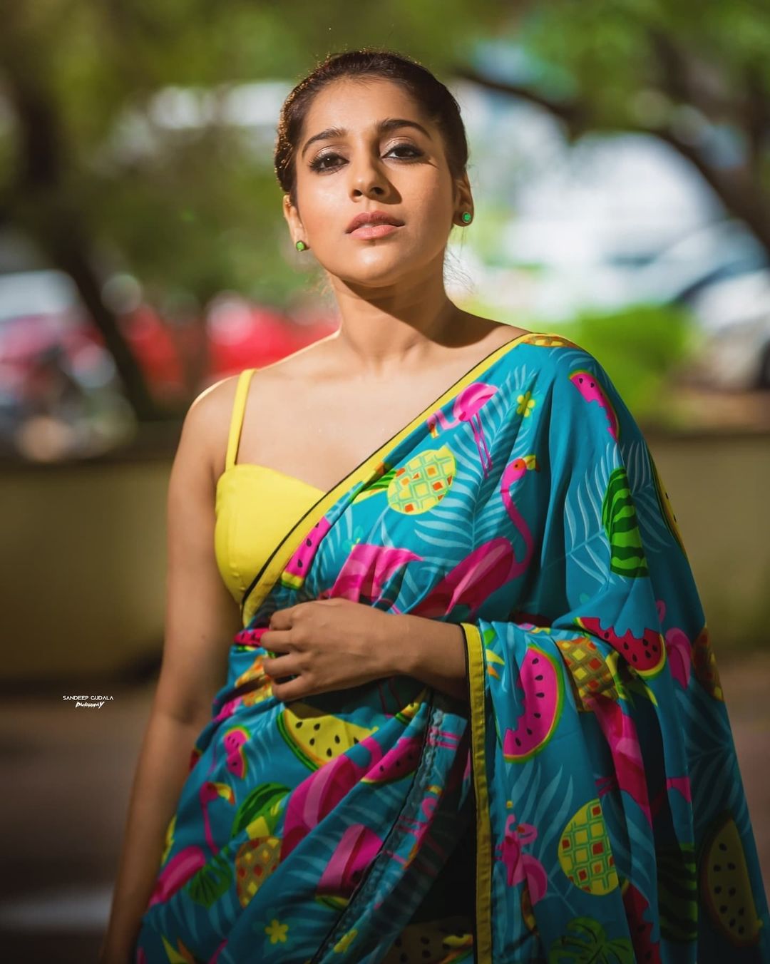 Rashmi Gautam Stunning Latest Saree Photos and Traditional Looks