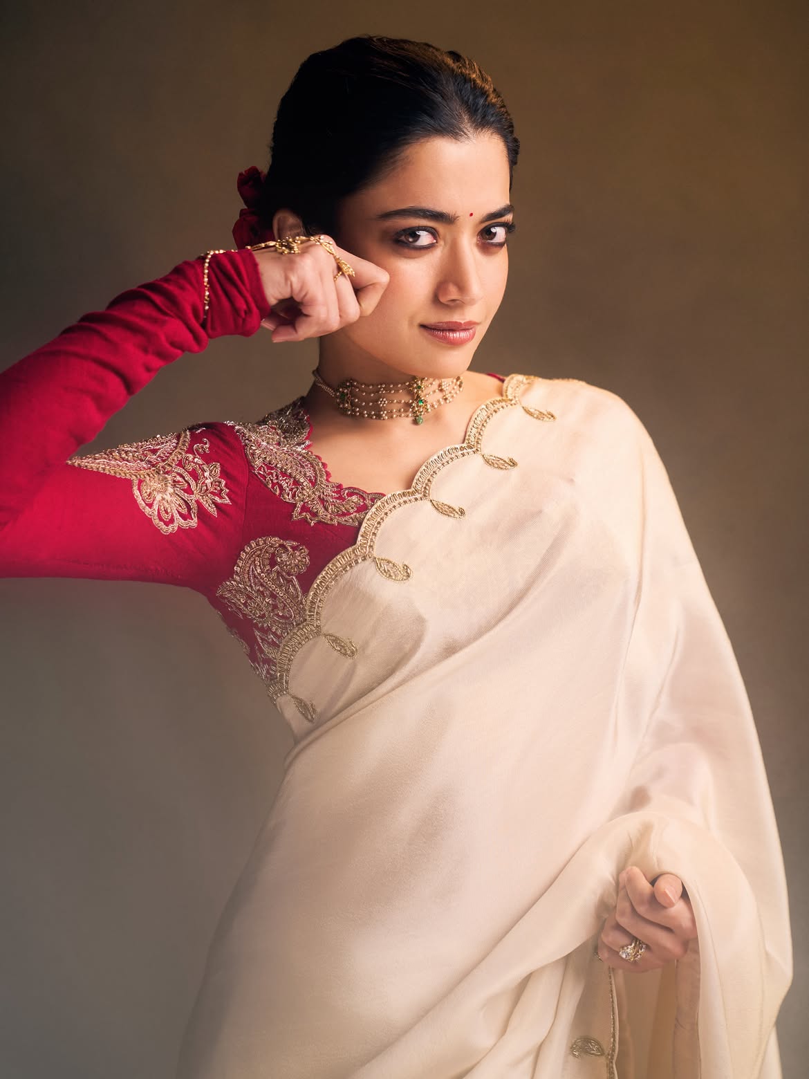 Mandanna in Blue: Swarovski Diwali Couture Moment