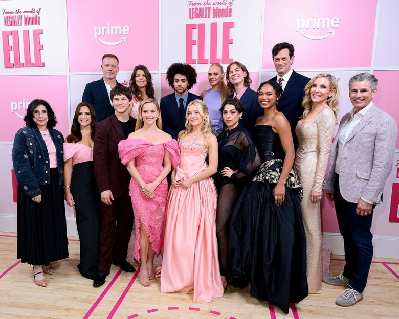 Reese Witherspoon shining brightly on the red carpet at the Elle Season 1 World Premiere in New York City.