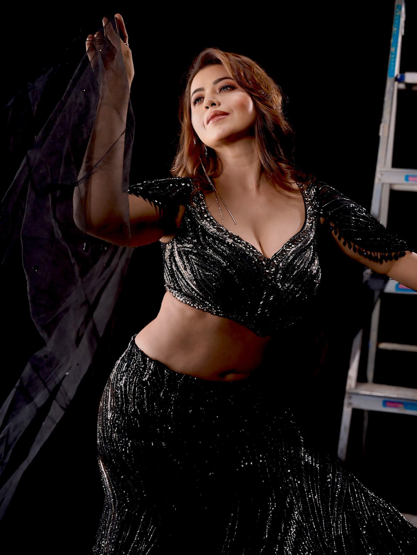Black Shimmer: Ridheema Tiwari's After-Hours Fashion Edit