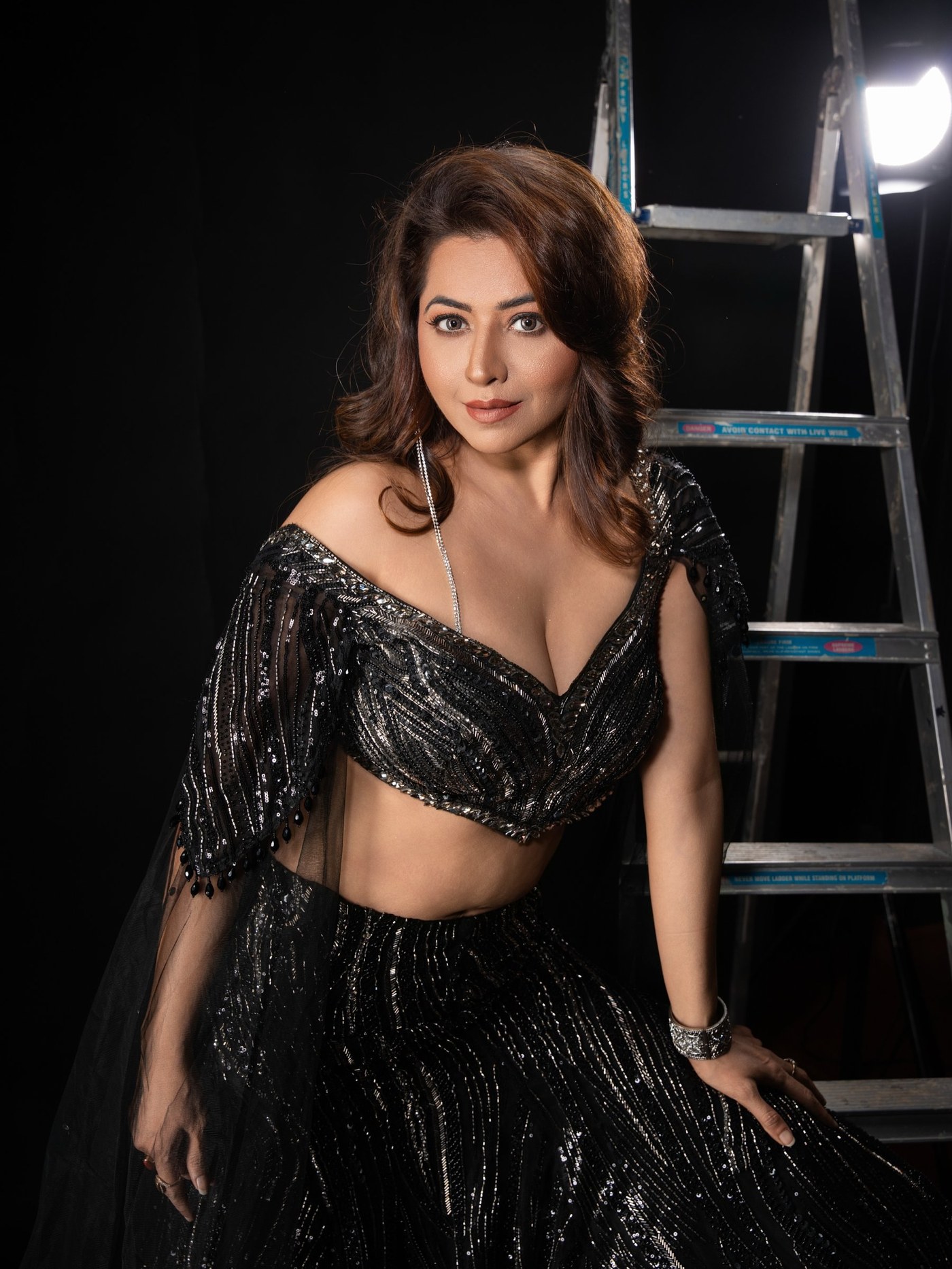 Black Shimmer: Ridheema Tiwari's After-Hours Fashion Edit
