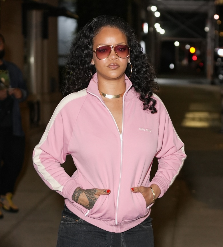 Rihanna enjoying a stylish night out exploring the streets of New York City. - Photos & Updates